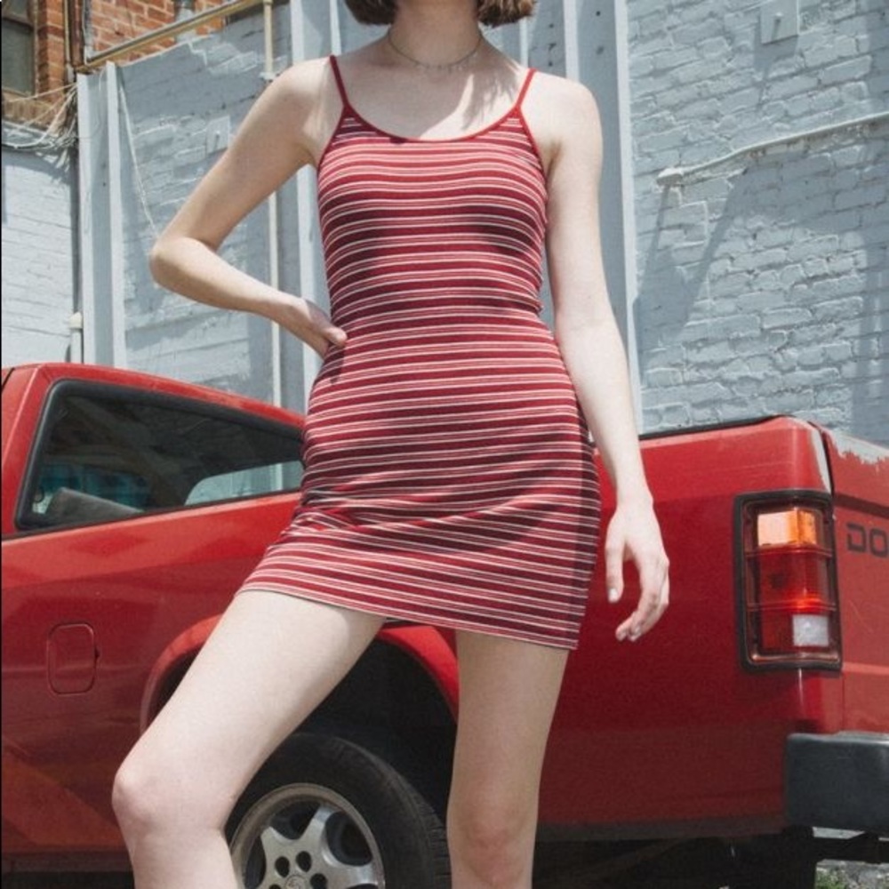 Brandy Melville Red Stripe Dress
